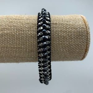 Stella & Dot Ella Bracelet - Black/Silver